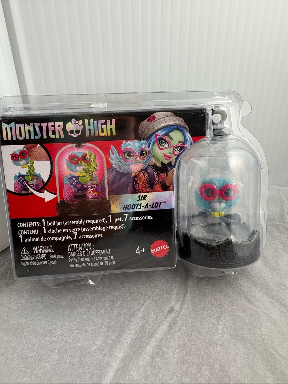 Monster High Sir Hoots-A-Lot Pet Bell Jar Playset New Sealed Mattel JBR19 JGY05
